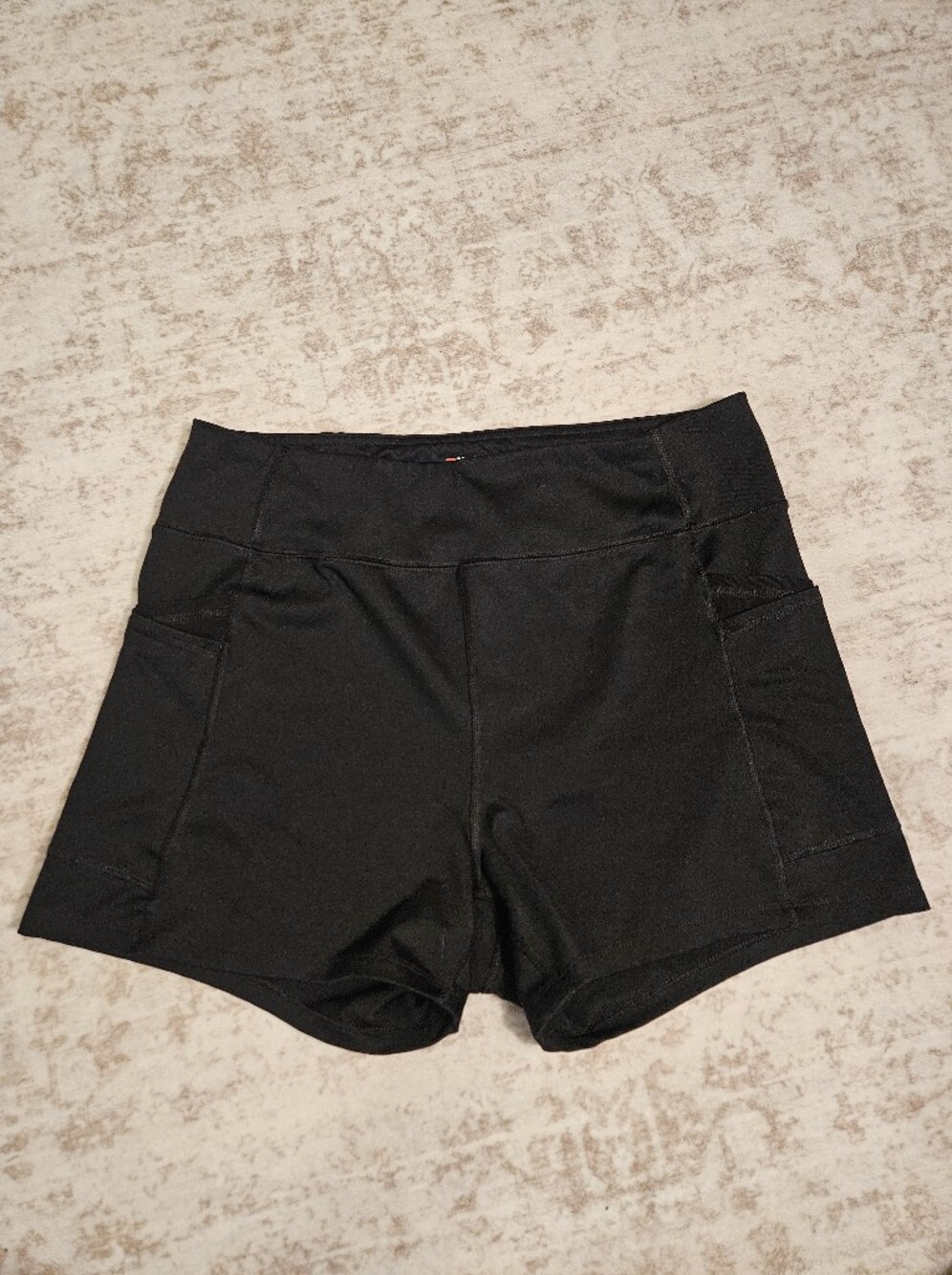Womens Black Performance Athletic Shorts